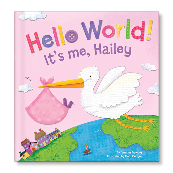 Product image for Personalized Hello, World! Board Book - Girl