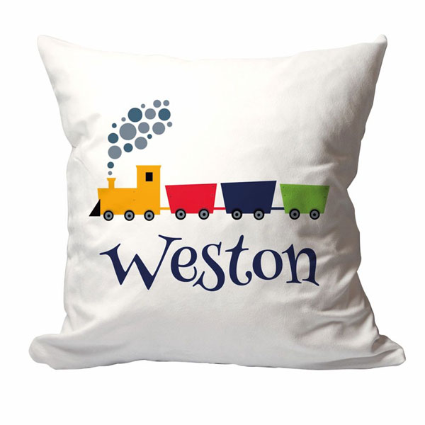Product image for Personalized Choo Choo Train Pillow