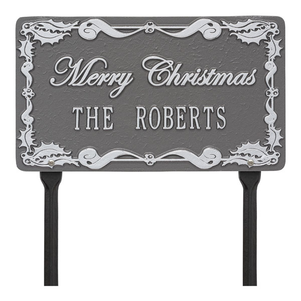 Product image for Personalized 'Merry Christmas' Lawn Plaque