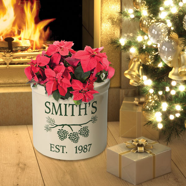 Product image for Personalized Pine Cone Crock