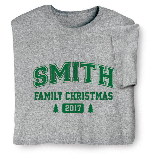 Product image for Personalized Family Christmas Tree Shirt