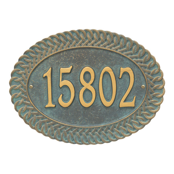 Product image for Personalized Chartwell Oval Address Plaque