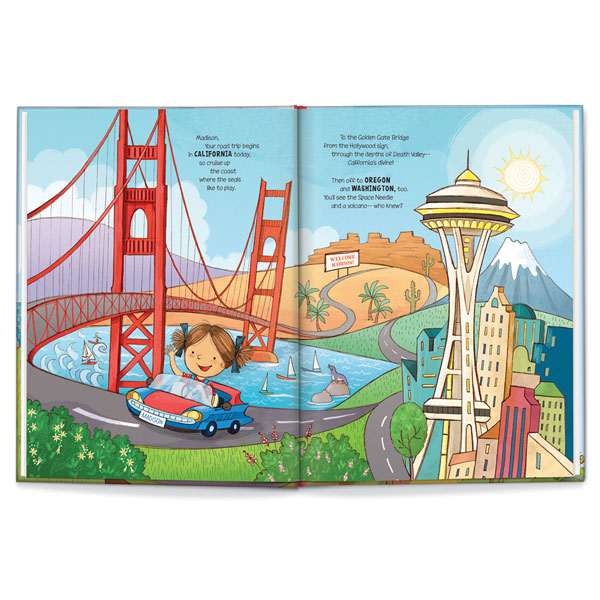 Product image for Personalized My USA Road Trip Children's Book