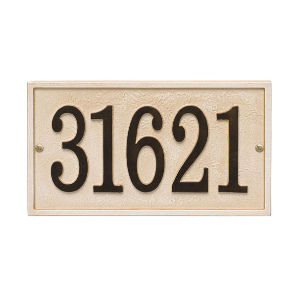 Product image for Personalized Stonework Rectangle Address Plaque