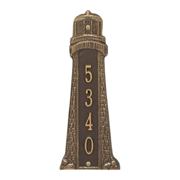 Product image for Personalized Lighthouse Address Plaque