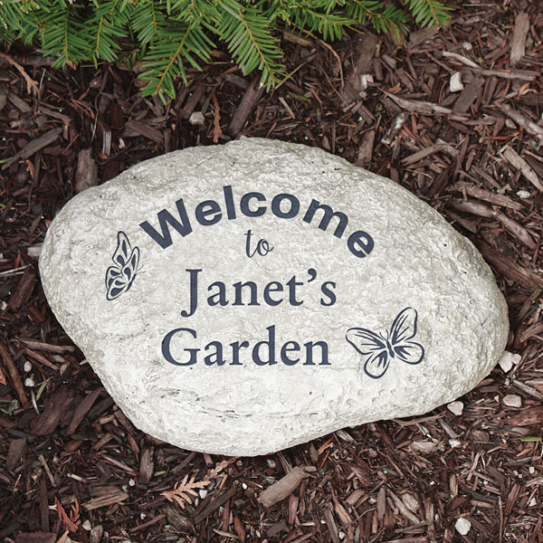 Product image for Personalized Butterfly Garden Stone