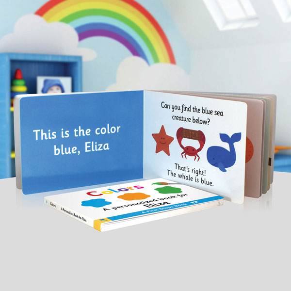 Product image for Personalized Learn Your Colors Toddler Board Book