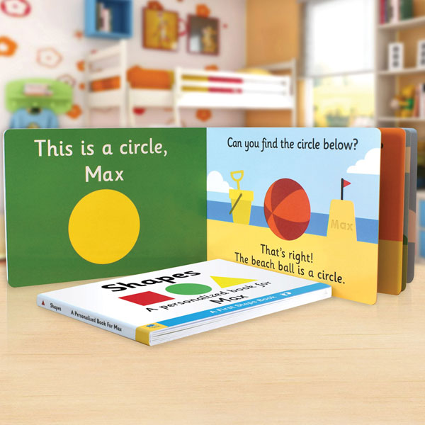 Product image for Personalized Learn Your Shapes Toddler Board Book