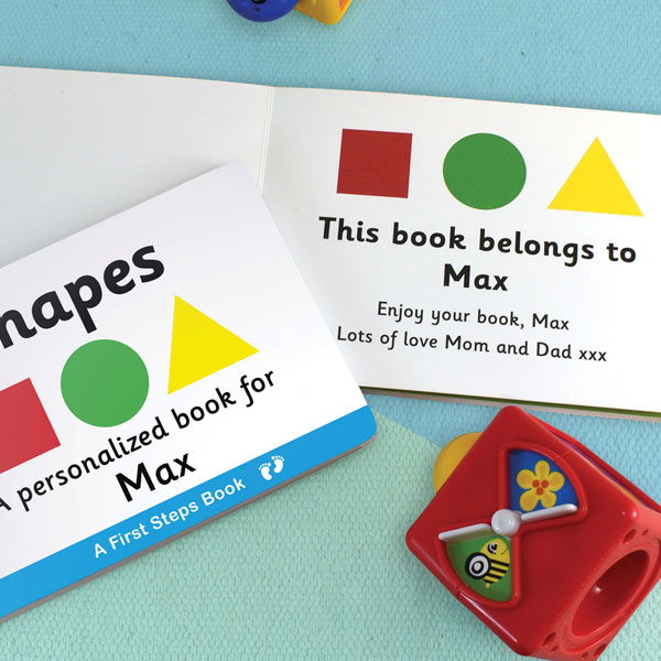 Product image for Personalized Learn Your Shapes Toddler Board Book