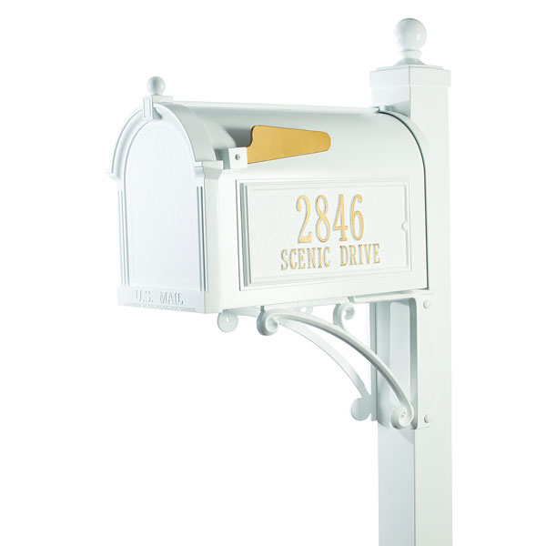 Product image for Whitehall Deluxe Capitol Mailbox and Post Package