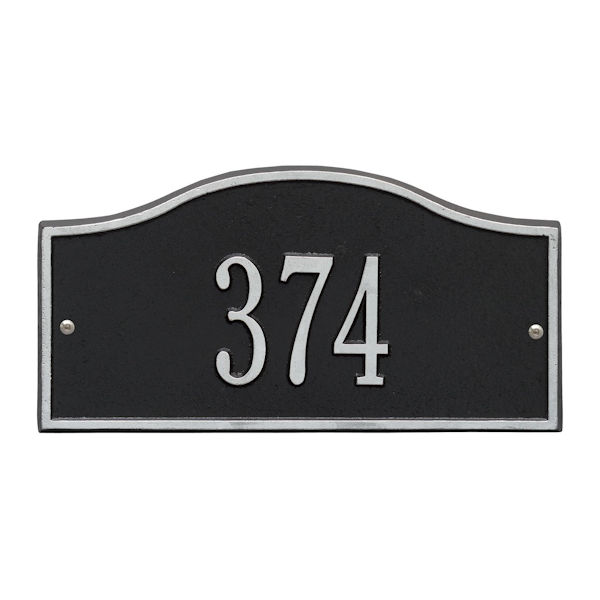 Product image for Whitehall Personalized Cast Metal Address Plaque - 12' x 6' - Allows Special Characters