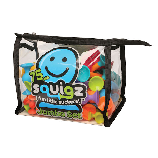 Product image for Squigz 75 Piece Jumbo Set with Storage bag