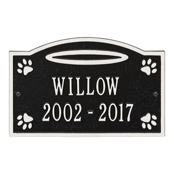 Product image for Personalized Angels in Heaven Pet Memorial Wall or Ground Plaque