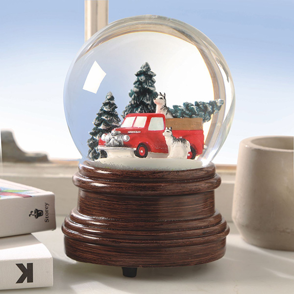 Special Delivery Truck Musical Snow Globe.