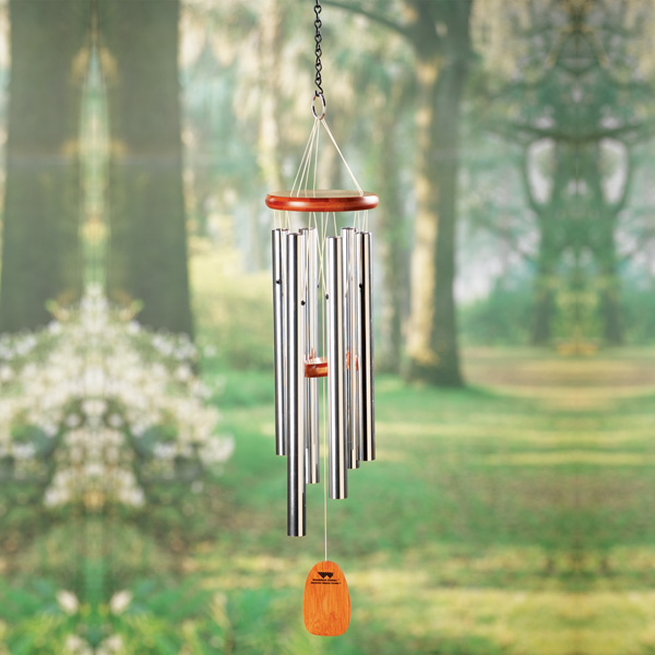 Personalized & Engraved Memorial Wind Chimes That Play Amazing Grace.
