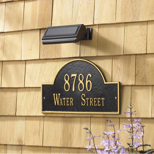 Product image for Personalized Address Plaque - Arched Wall Plaque