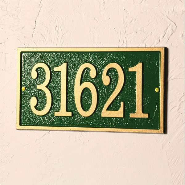Product image for Personalized Rectangle House Number Plaque