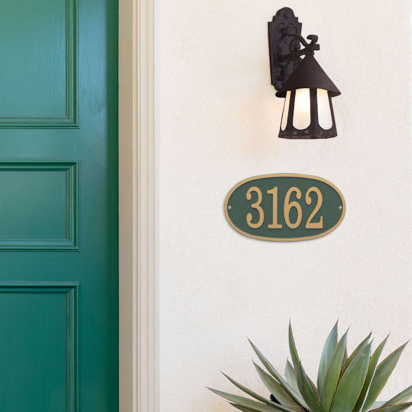 Product image for Personalized Oval House Number Plaque