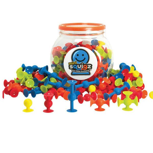 Product image for Fat Brain Toys Mini Squigz 75-Piece Set