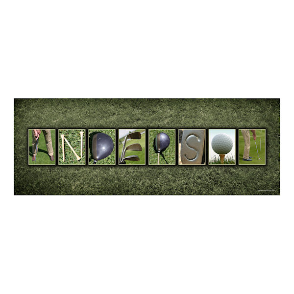 Product image for Personalized Golf Name Print