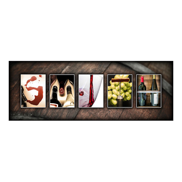 Product image for Personalized Wine Name Print