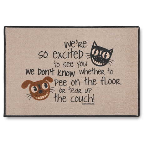 We Are So Excited To See You... Doormat