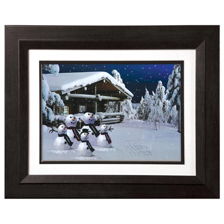 Product image for Personalized Snowman Family Print