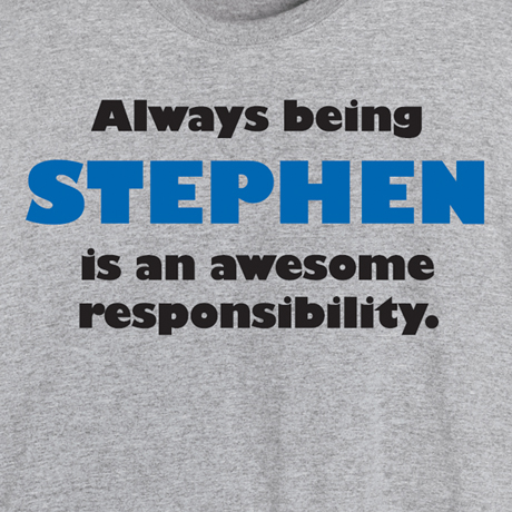Always Being (Your Choice Of Name Goes Here) Is An Awesome Responsibility Hooded Shirt
