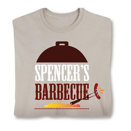 Personalized 'Your Name' Barbecue Grill BBQ Lover T-Shirt or Sweatshirt
