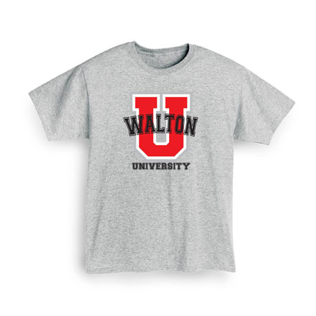 Product image for Personalized 'Your Name' Red 'U' University T-Shirt or Sweatshirt