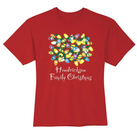 Personalized 'Your Name' Family Christmas Shirt