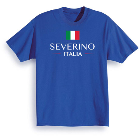 Personalized &#34;Your Name&#34; Italian National Flag Shirt