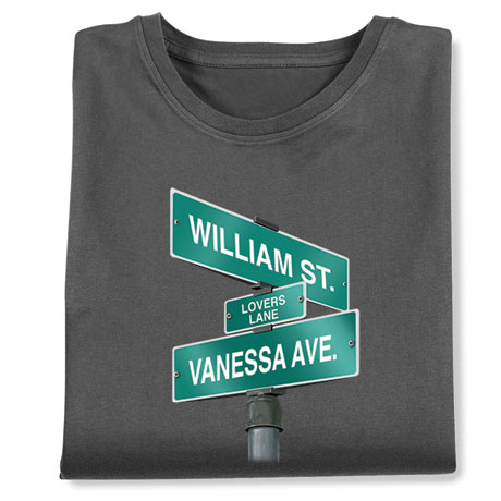 Personalized 'Your Name' Lovers Lane T-Shirt or Sweatshirt