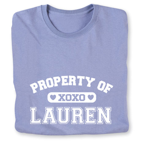 Personalized Property of 'Your Name' XoXo Shirt