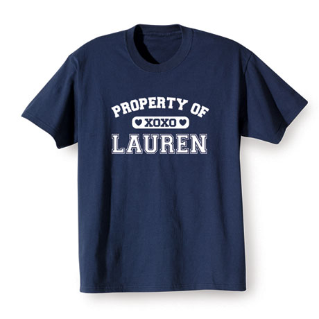 Product image for Personalized Property of 'Your Name' XoXo T-Shirt or Sweatshirt