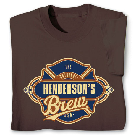 Personalized 'Your Name' Custom Brew T-Shirt