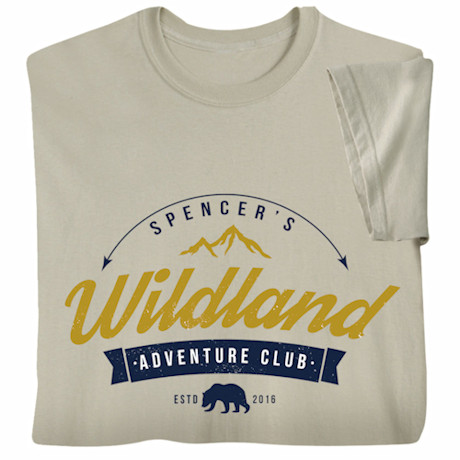 Personalized 'Your Name' Adventure Club T-Shirt or Sweatshirt