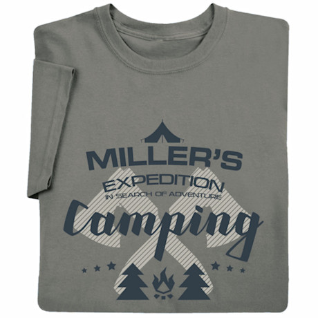 Personalized 'Your Name' Expedition Camping T-Shirt