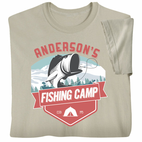 Personalized 'Your Name' Fishing Camp T-Shirt or Sweatshirt