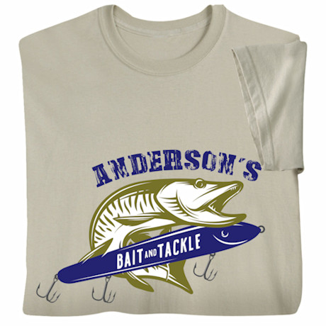 Personalized 'Your Name' Bait and Tackle T-Shirt
