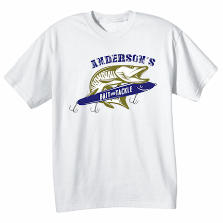 Personalized "Your Name" Bait and Tackle T-Shirt or Sweatshirt