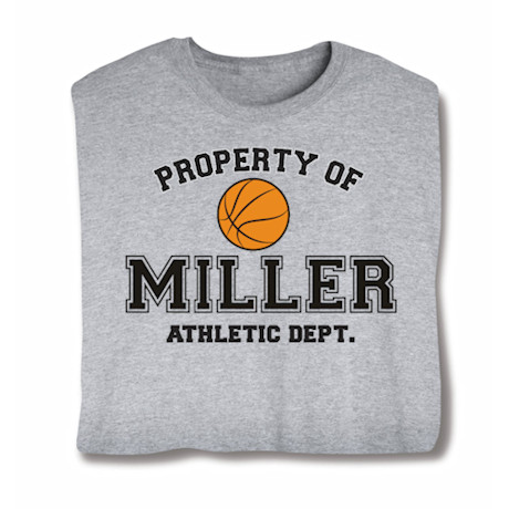Personalized Property of 'Your Name' Basketball T-Shirt
