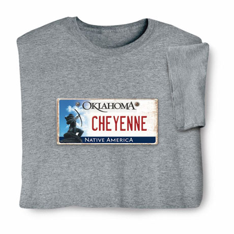 Personalized State License Plate Shirts - Oklahoma