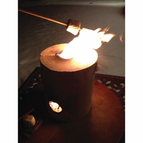 One Log Portable Fireplace
