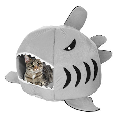 Shark Shaped Cat Bed