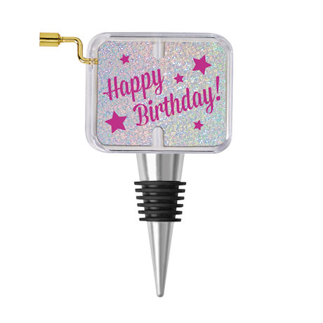 Happy Birthday Musical Wine Bottle Stopper