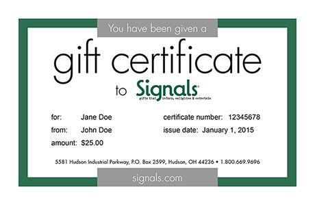 Gift Certificate - Email
