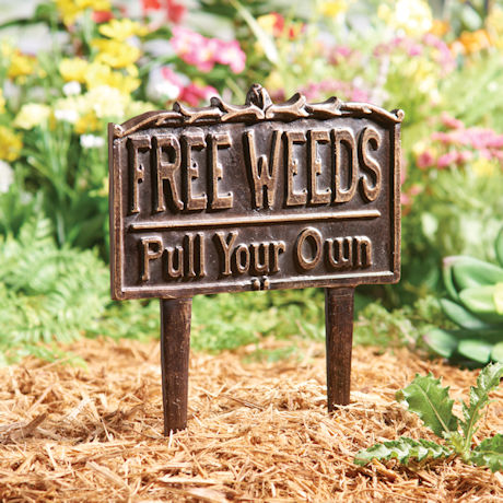 Free Weeds Yard Sign