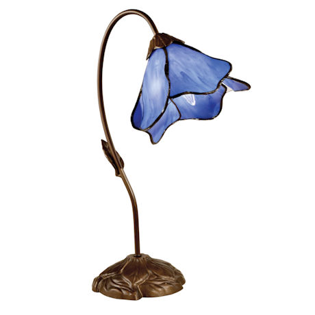 Gossamer Lily Art Glass Lamp