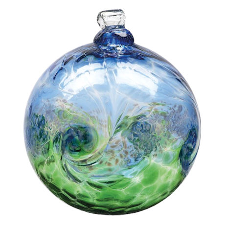 Starry Night Glass Orb Ornament 